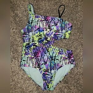 Wonder Nation| One-Piece Swimsuit with Keyhole Detail